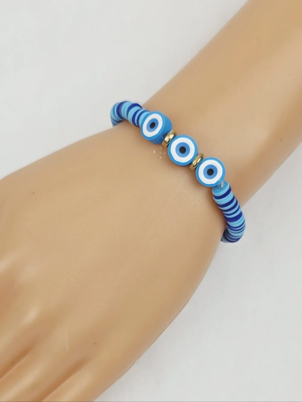 Handmade Clay Bead Bracelet